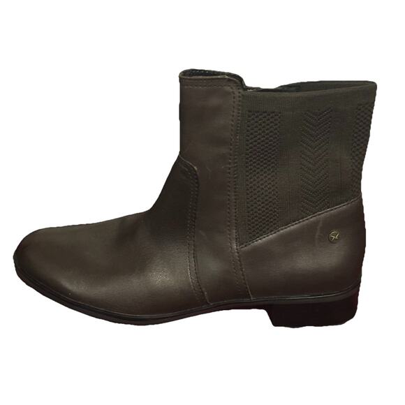 Aetrex Boot Womens EU 42 US 10.5 Brown Leather Zip Kaitlyn Comfort - Picture 13 of 16